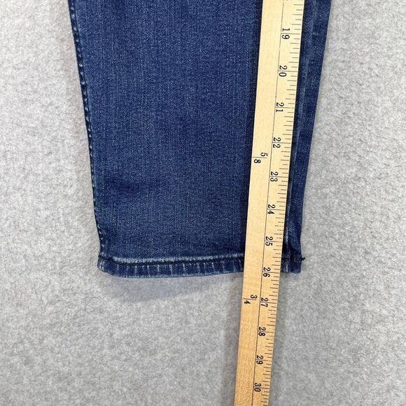 Madewell Stovepipe Mid-Rise Jeans Womens 32 Blue Medium Wash Stretch NG260 - Picture 14 of 16